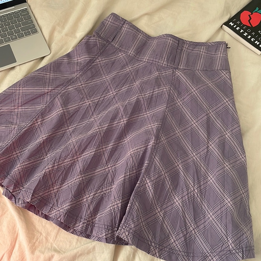 dark academia y2k 90s plaid midi skirt